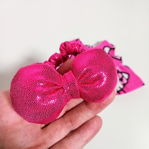 Labubu Hello Kitty Dress with Oversized Pink Metallic Bow Outfit - Picture 6 of 6